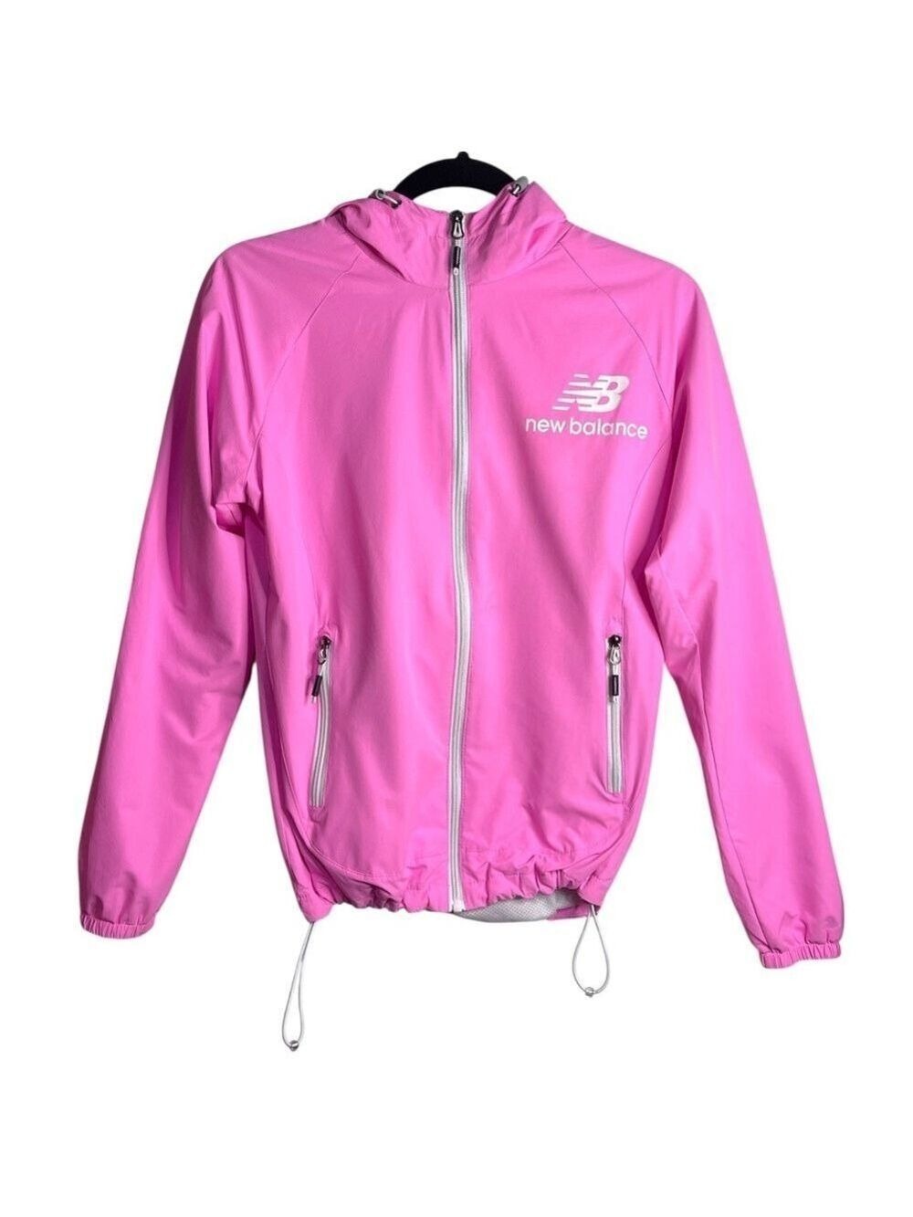 New Balance Pink Hooded Windbreaker Jacket Size Small